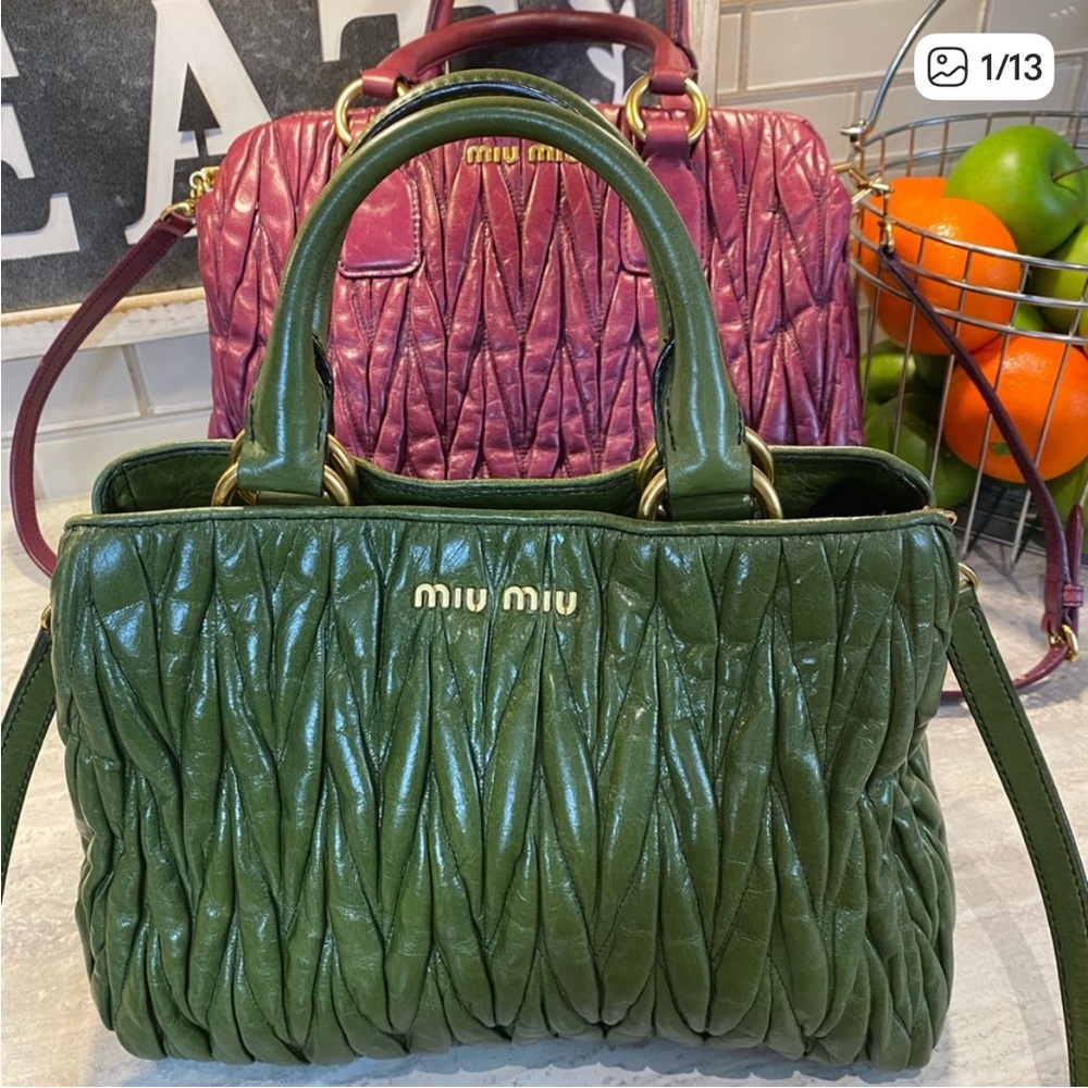 Authentic Miu Miu Matelasse by Prada - Picture 1 of 13